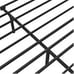 King Size Bed Frame Metal Canopy w/Built-in Headboard Strong Slat Support