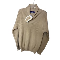 Vintage Timberland Atlantis Collection Wool Sweater SMALL Mens Beige Knit 90s