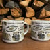 2 Starbucks University of Colorado coffee cups mugs Boulder Campus CU Buffs set