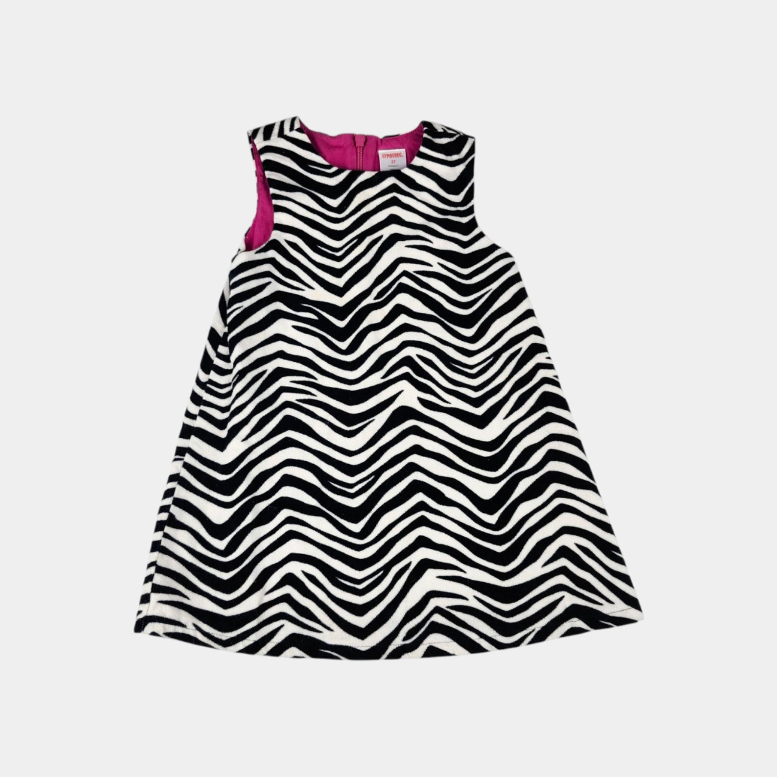 Gymboree Velvet Zeebra Print Jumper