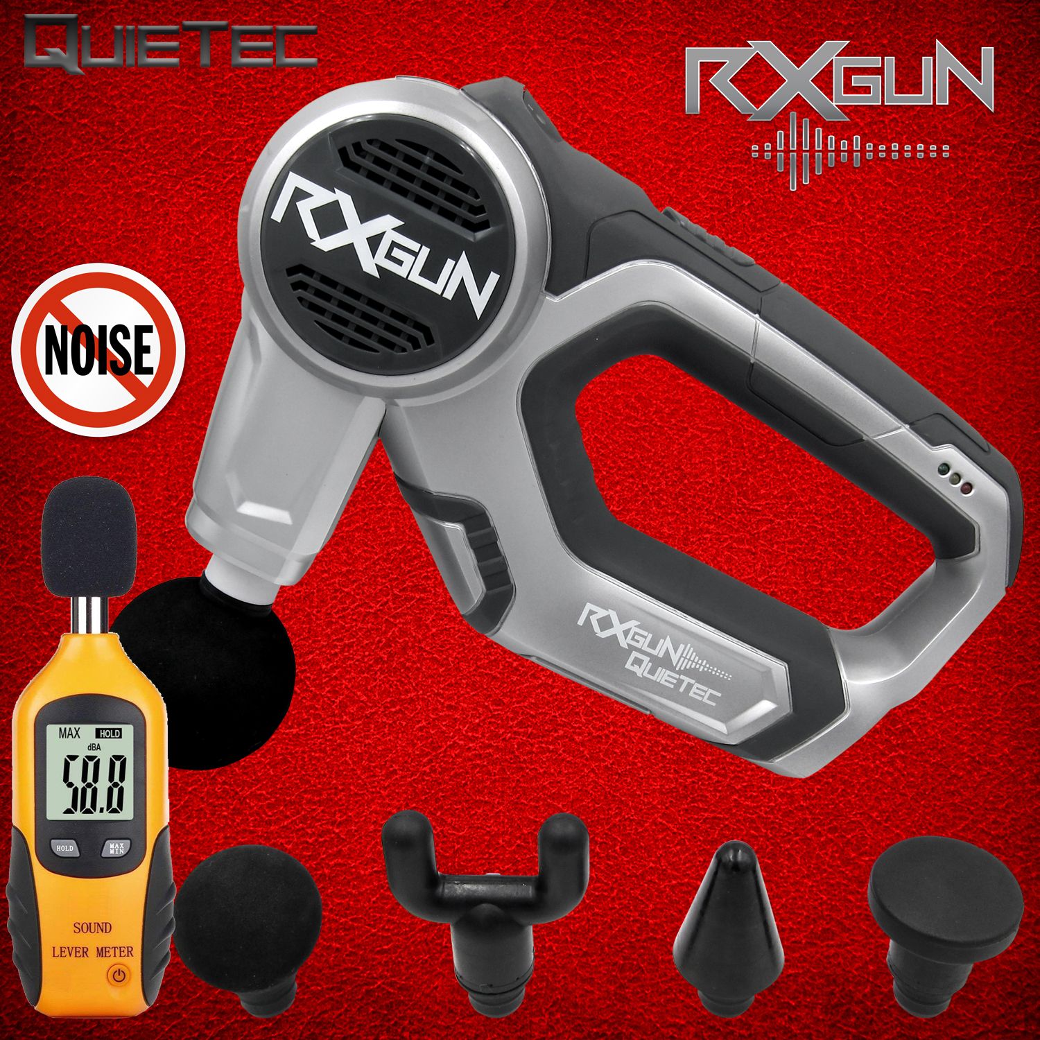 RxGun QUIETec Massage Gun - Brand New Se