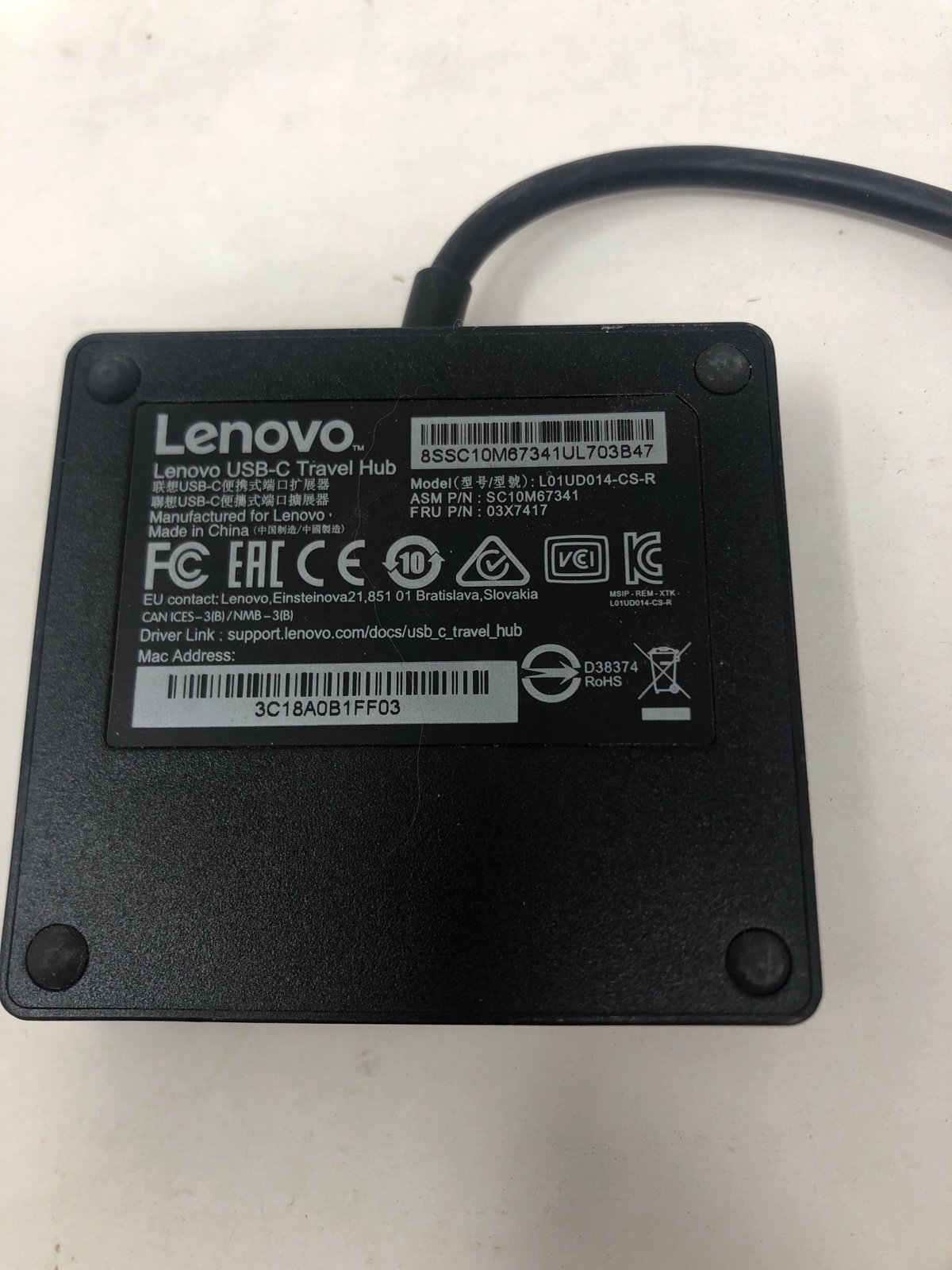 Lenovo usb-c travel hub