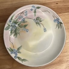 VTG RC Royal Bavaria Blue Berries Blueberry Gold Trim Germany Signed Plate 8