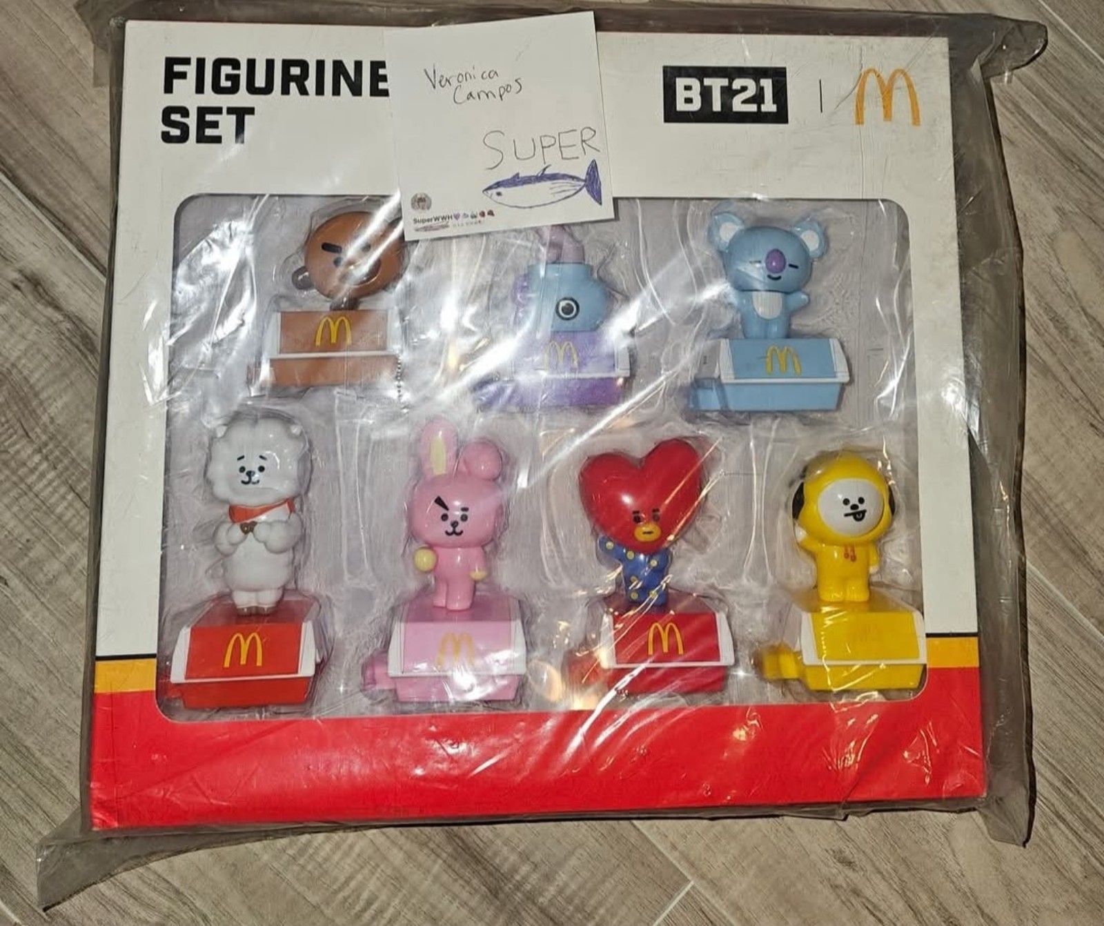 McDonald's x BT21 Figurine Set Collectors Kit, Limited