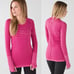 LULULEMON Swiftly Tech Long Sleeve Crew in Heathered Berry Rumble