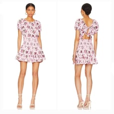 LoveShackFancy Spritz Dress in Rosemary Mauve Medium NWT
