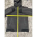 Vintage Element Skateboarding Wool Bomber Jacket Gray Hooded Mens M Y2K Full Zip