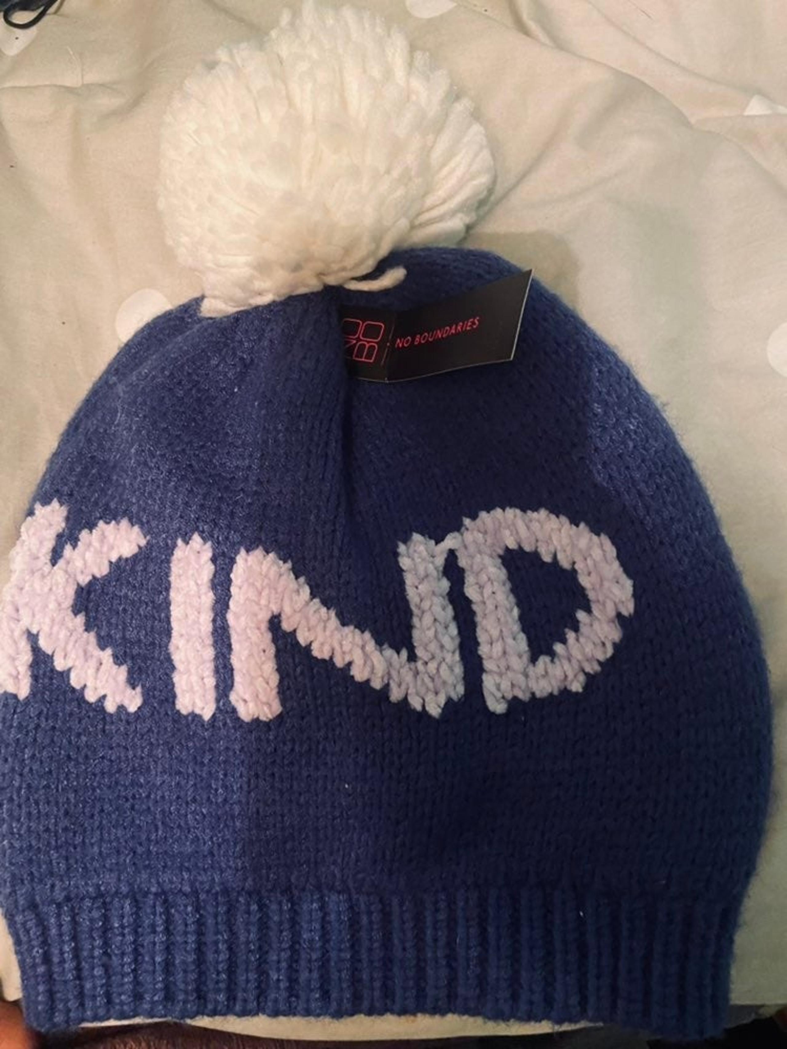 Beanie chenille kind soft purple