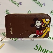 Dani By Danielle Nicole Zipper Around Wallet Disney Mickey Mouse Pluto Friends