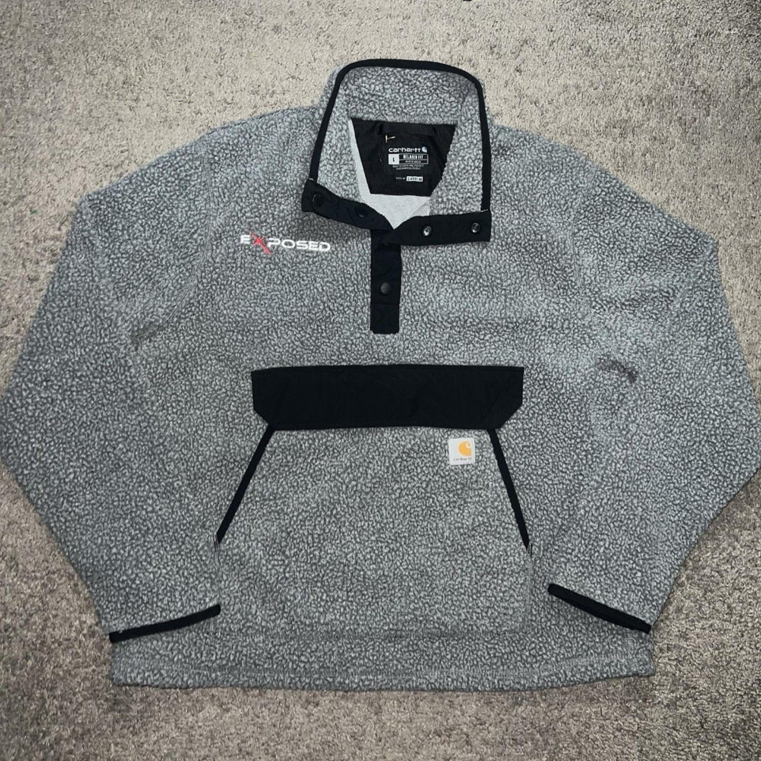 CARHARTT Mens Relaxed Fit Fleece Pullover Jacket LARGE NWOT
