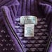 LL Bean Wool Full Zip Sweater Jacket Cardigan M Birdseye Mock Neck Purple