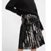 EXPRESS Black Pleated Sequined Skirt | Size XS