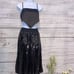 EXPRESS Black Pleated Sequined Skirt | Size XS
