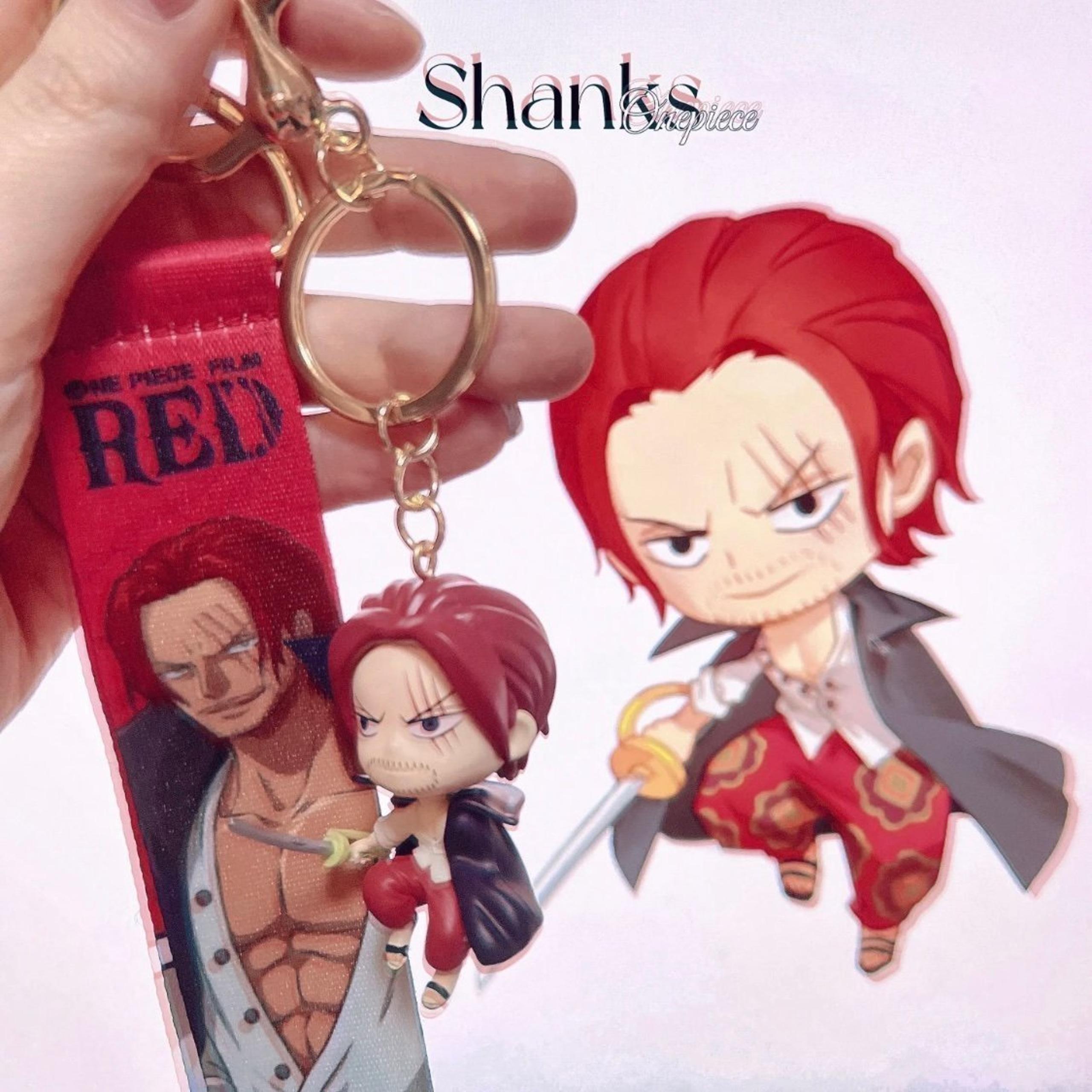 Shanks Toei animation One piece film Red collectible figure toy keychain