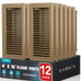 VOISEN Floor Register 4x10, 12 Pack Brown Floor Register Vents,Heavy Duty Steel