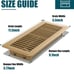 VOISEN Floor Register 4x10, 12 Pack Brown Floor Register Vents,Heavy Duty Steel