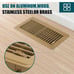 VOISEN Floor Register 4x10, 12 Pack Brown Floor Register Vents,Heavy Duty Steel