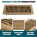 VOISEN Floor Register 4x10, 12 Pack Brown Floor Register Vents,Heavy Duty Steel