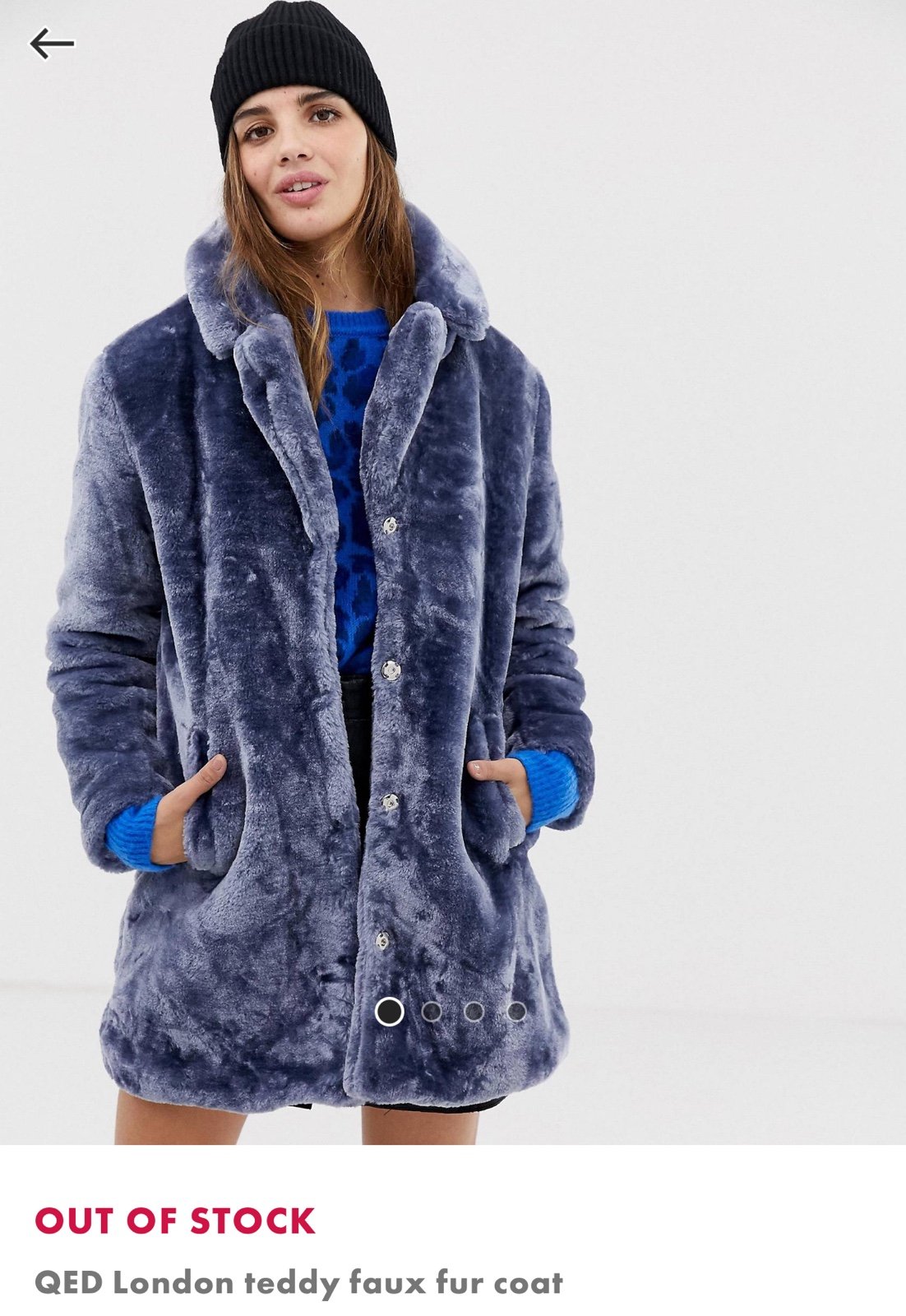 QED London fur coat