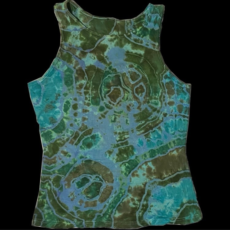 NWOT Geode Tie Dye High Neck Tank Top
