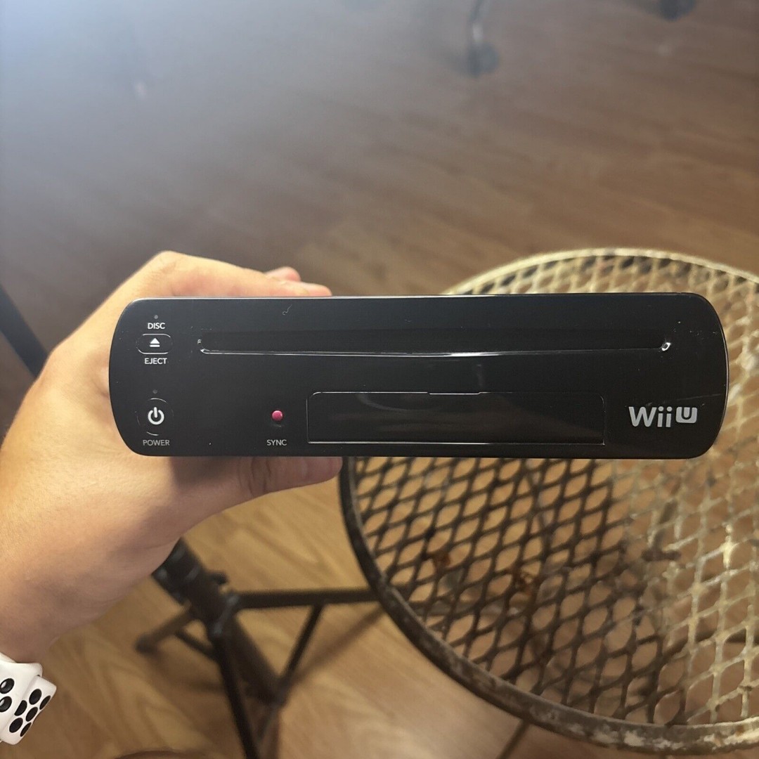 Nintendo Wii U Black 32GB WUP-101 (02) Console Only Tested Works
