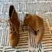 Madden Girl Wedge Lace Up Suede Booties Carmel Tan 10