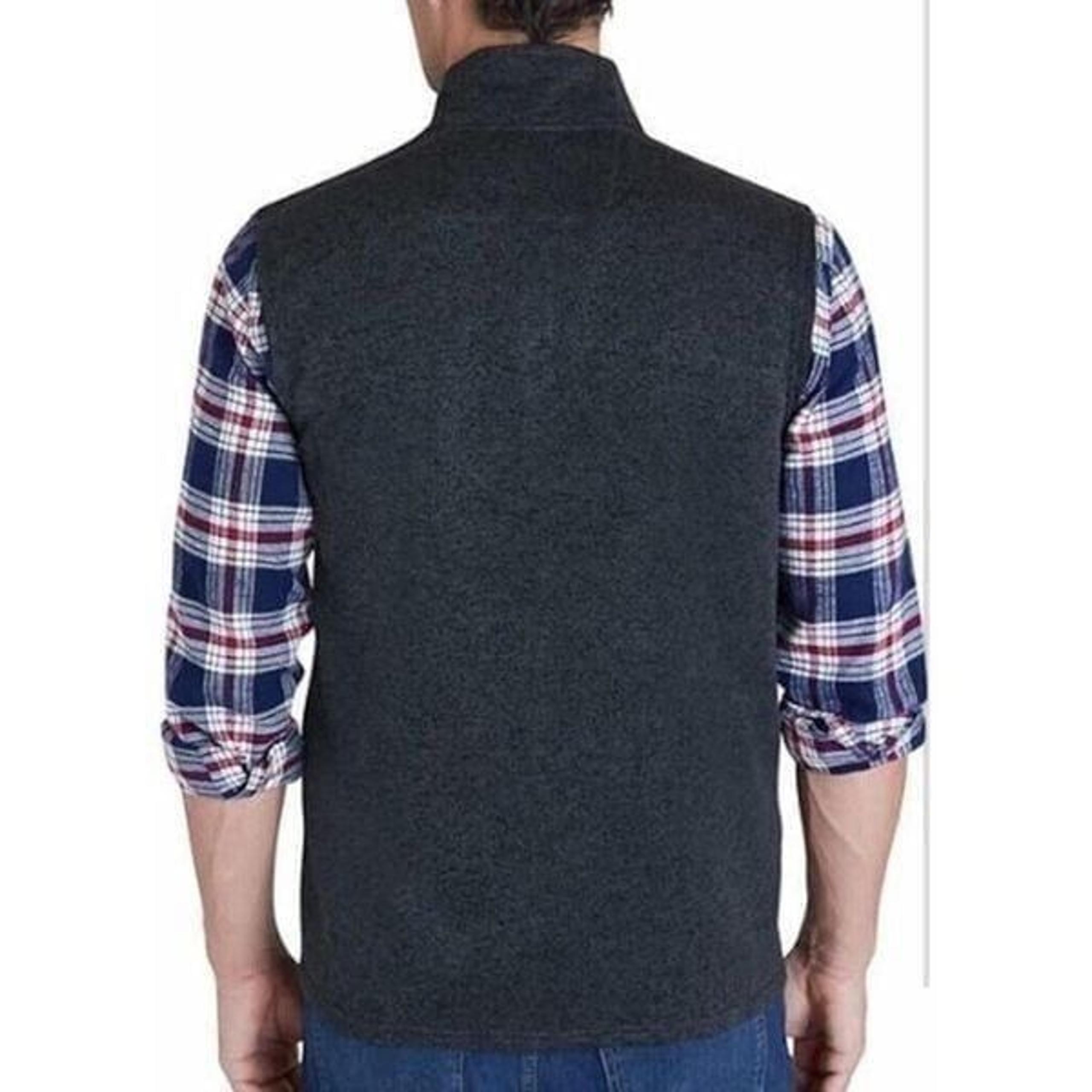 Ralph Lauren Chaps Mens XL Heather Grey Fleece Zip Vest Layer Gift Dad FAST SHIP