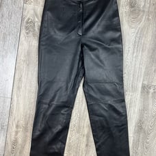 VINTAGE Mixit Pants Women’s 10 Leather Black High Rise Waist Grunge Goth Biker