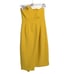 House Of CB London Womens Uma Sheath Dress Yellow Asymmetric Cocktail Formal S