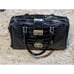 Brangio Italy Reptile Stamp Retro Vegan Leather Glossy Black Gold