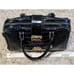 Brangio Italy Reptile Stamp Retro Vegan Leather Glossy Black Gold