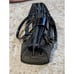 Brangio Italy Reptile Stamp Retro Vegan Leather Glossy Black Gold