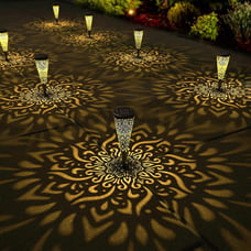 6 Pack Solar Lights Outdoor Garden Decorative
