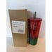Disney Parks Starbucks Disneyland Studded Mickey Christmas Tumbler w/Straw NIB