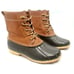 Khombu Leon Duck Boots Leather Mens Size 8 Lace Up Lined Thermolite Steel Shank