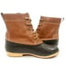 Khombu Leon Duck Boots Leather Mens Size 8 Lace Up Lined Thermolite Steel Shank