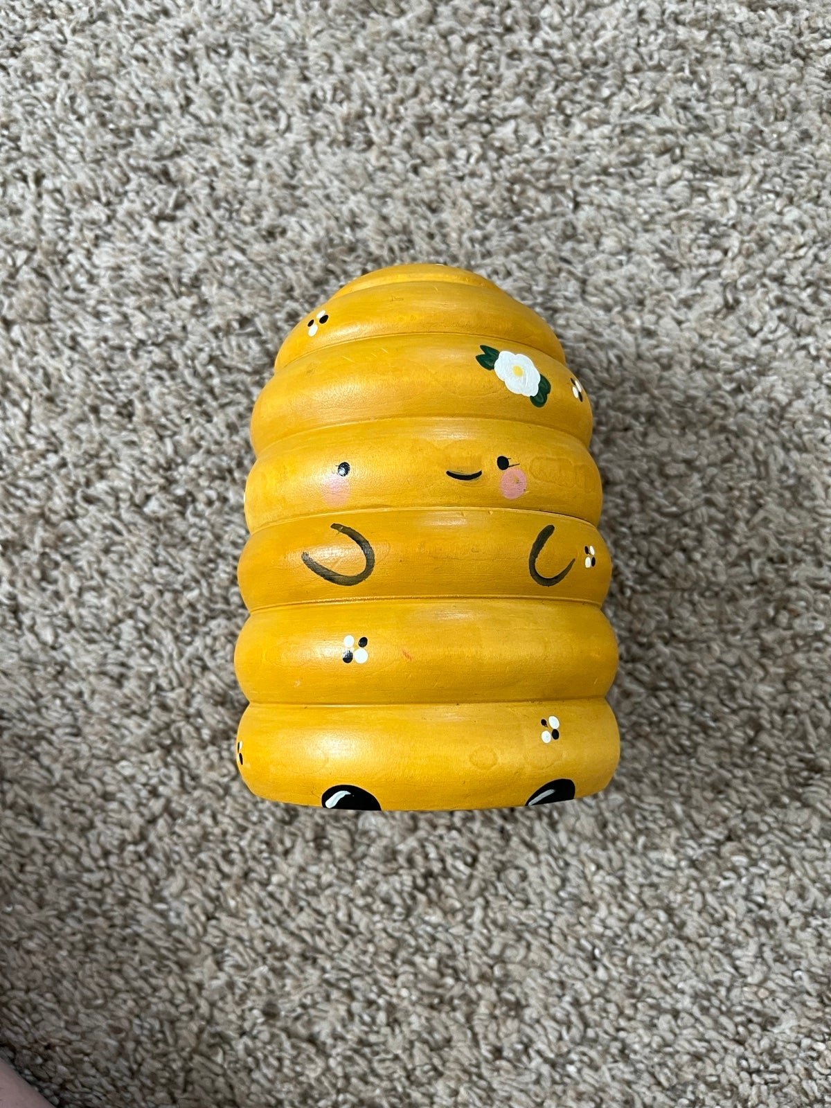 Wooden Beehive and Beekeeper Peg Doll