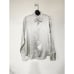 Ralph Lauren Cameron Grey Stretch Mulberry Silk Button Down Shirt Size 10