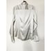 Ralph Lauren Cameron Grey Stretch Mulberry Silk Button Down Shirt Size 10