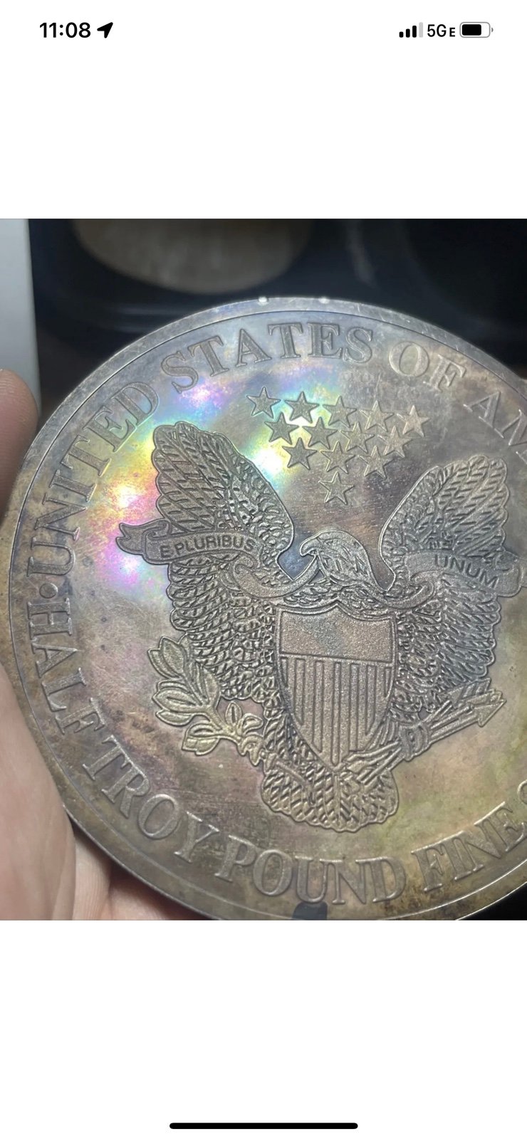 2000 Giant Silver Eagle American Historic Society .999 Fine