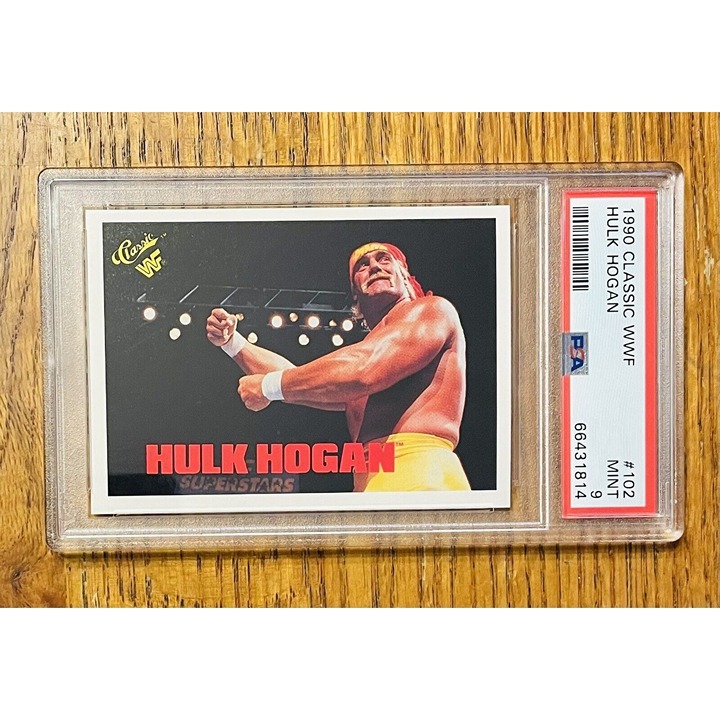 1990 Classic WWF Wrestling #102 Hulk Hogan PSA 9 Mint