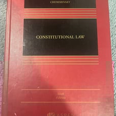 Constitutional Law 6th ed. textbook for law school