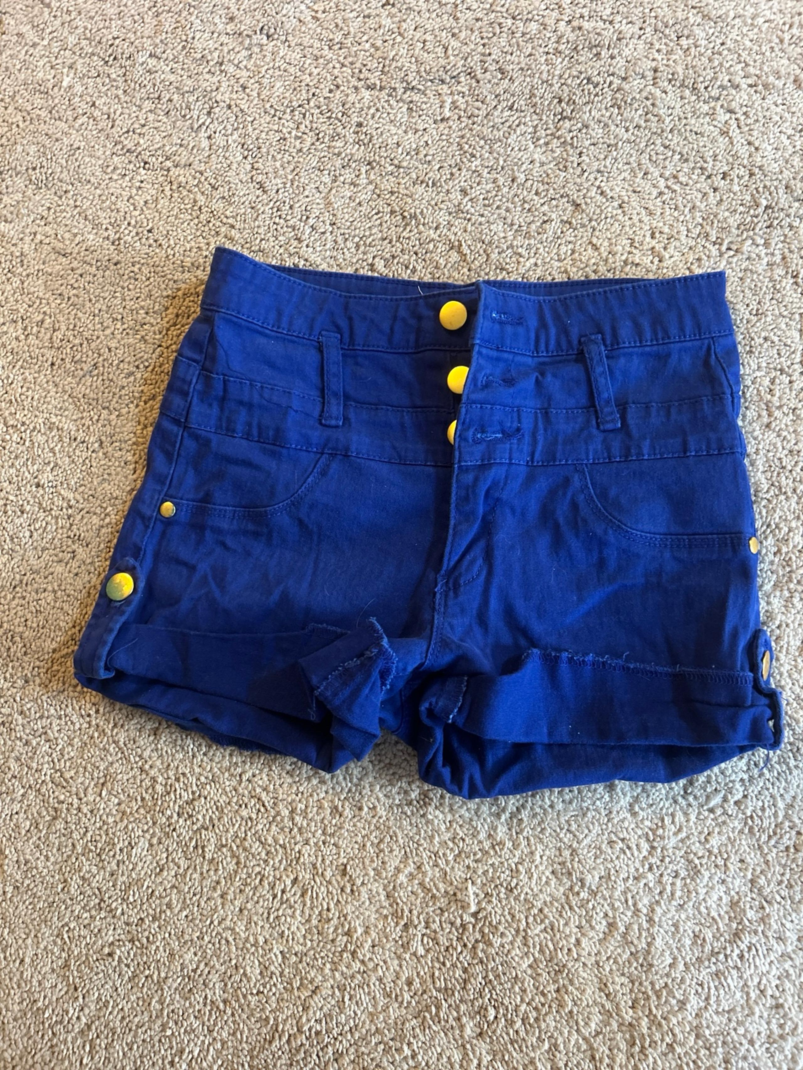 Refuge blue high waisted shorts size 2