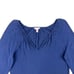 Lilly Pulitzer Linzy True Navy Tassel Long Sleeve Blouse