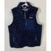 Women Vineyard Vines Birdseye Supershep sherpa fleece zip-up vest jacket M