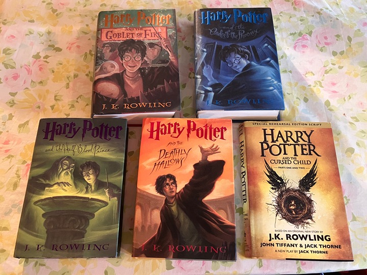 HARRY POTTER - Five, all 1st American Ed./1st printing collectible HCDJ books