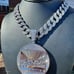 Men XL Last Supper Iced Pendant Cuban Necklace Chain Gold Plated CZ Jewelry Out