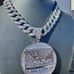Men XL Last Supper Iced Pendant Cuban Necklace Chain Gold Plated CZ Jewelry Out