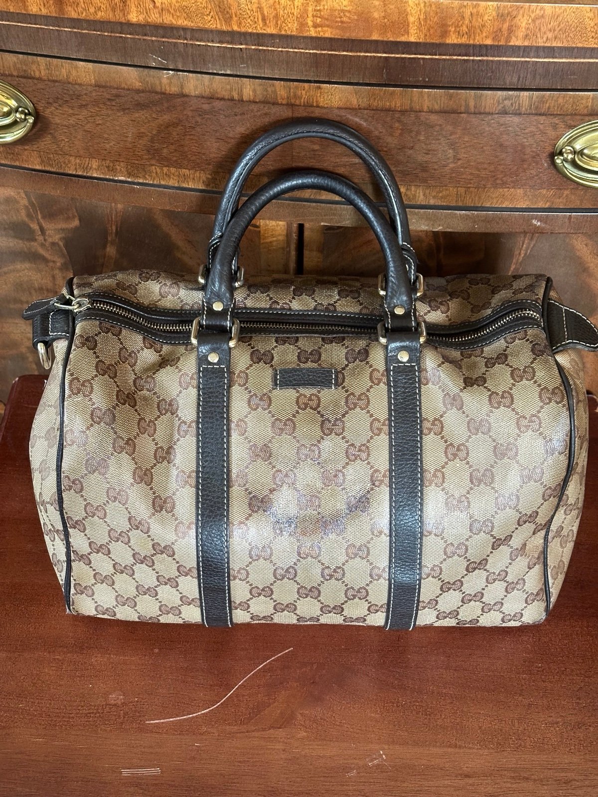 Gucci GG Supreme Medium Boston Bag