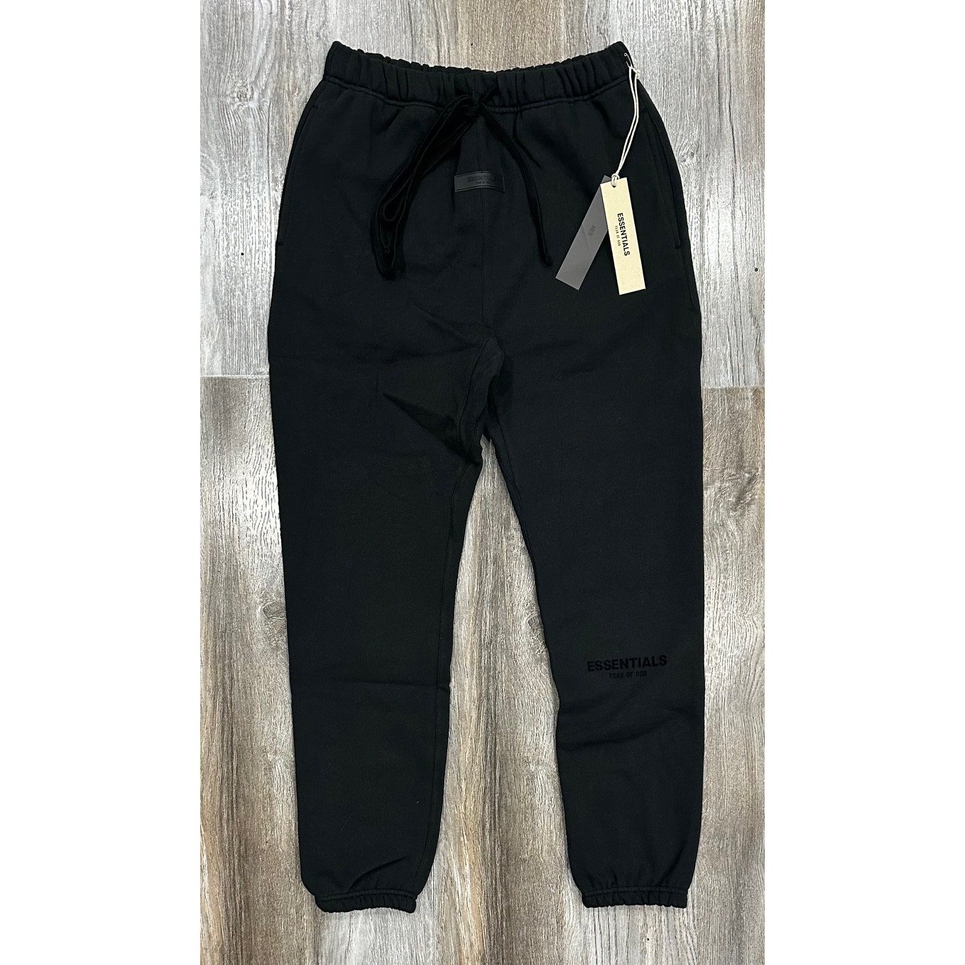 Essentials Fear of God Men's SS22 Jogger Sweatpants Black Stretch Limo Authentic